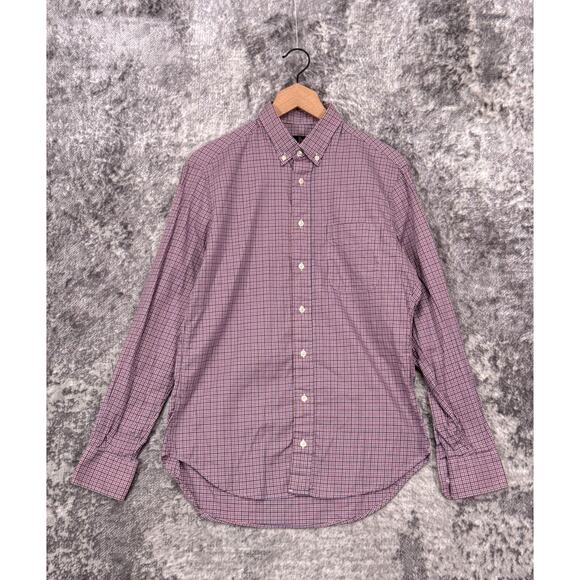 Gitman Bros Shirt Medium Mens Plaid Flannel Long Sleeve Casual Button - Picture 1 of 8